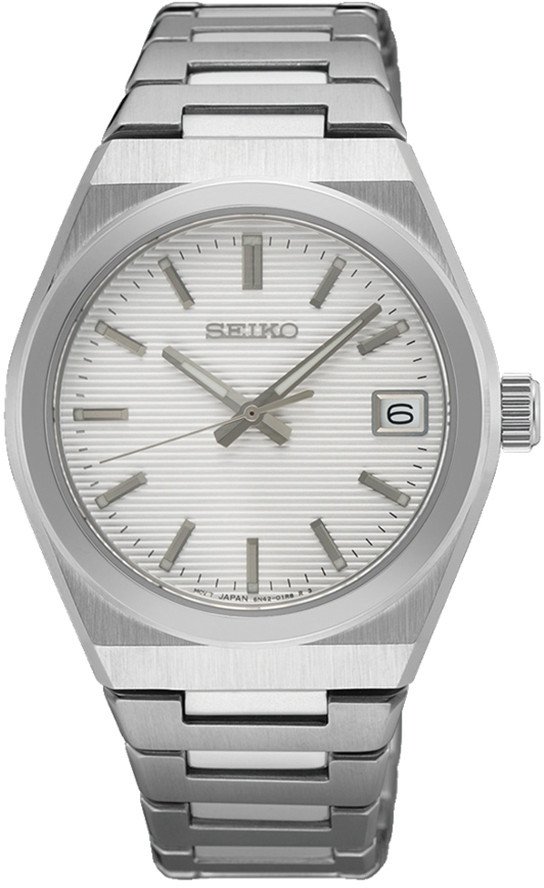 Zegarek Seiko Zegarek damski Seiko SUR573P1 srebrny
