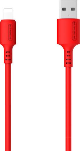 Zdjęcia - Kabel Somostel  USB  USB-A - Lightning 1.2 m Czerwony (SMS-BP06 USB - Lightn 
