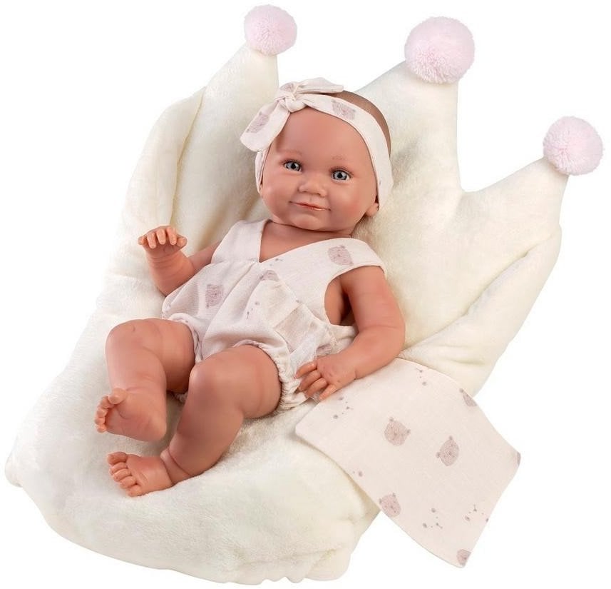 Peterkin Llorens 73814 Lalka winylowa Bobas 40 cm Nica biały