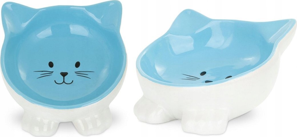 Barry King BARRY KING MISKA CERAMICZNA DLA KOTA NA NÓŻKACH 11,5cm NIEBIESKA
