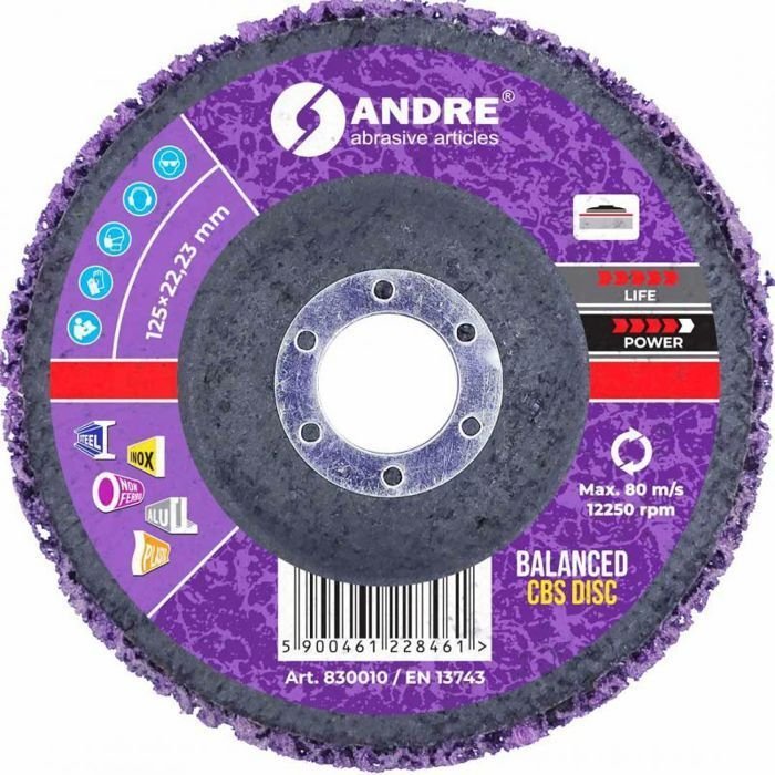 Andre ANDRE Krążek Szlifierski CBS 125mm Balanced - Violet