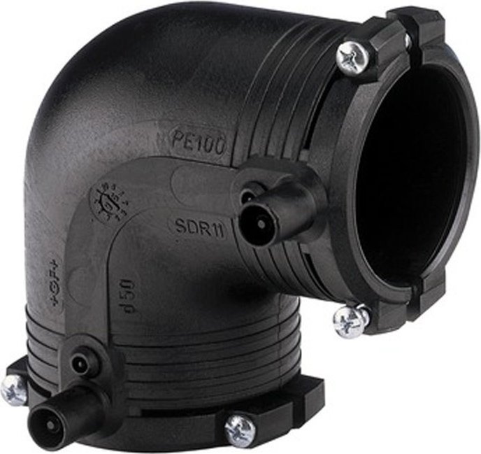Georg Fischer Kolano elektrooporowe 90ST. DN40 PE100, SDR11, PN10 gaz/PN16 woda
