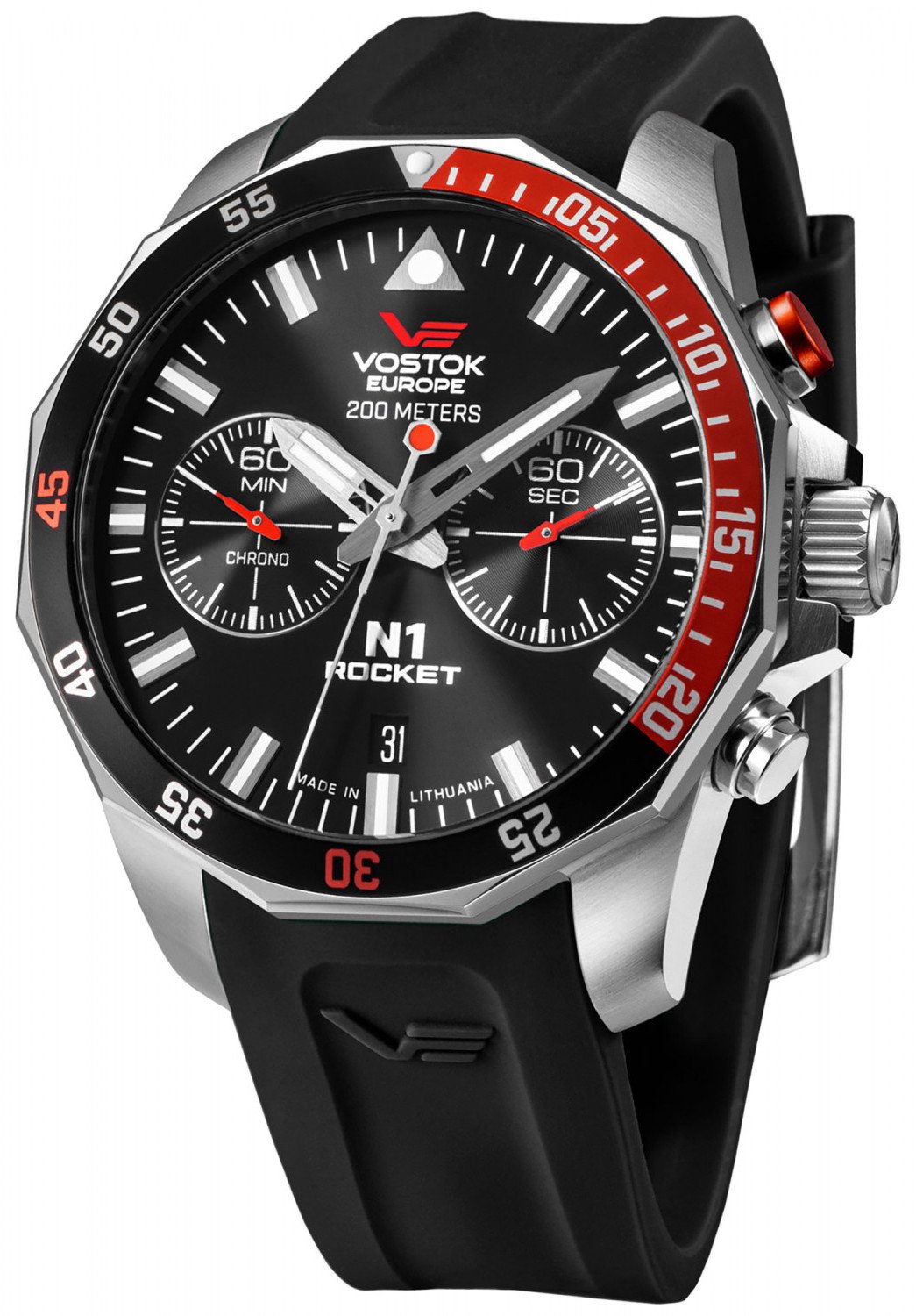 Zegarek Vostok Europe Zegarek męski Vostok Europe 6S21-225A707S czarny
