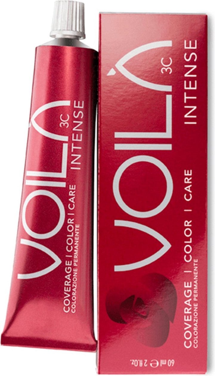 Intercosmo, Voila 3C Intense, Permanent Hair Dye, 6.4 Dark Copper Blonde, 60 ml For Women