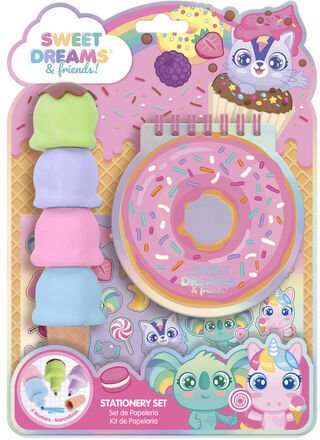 KIDS Zestaw Kreatywny Notes Donut 4 Markery Naklejki Dla Dzieci 4+ Sweet Dreams / Kl11700 (SB12227)