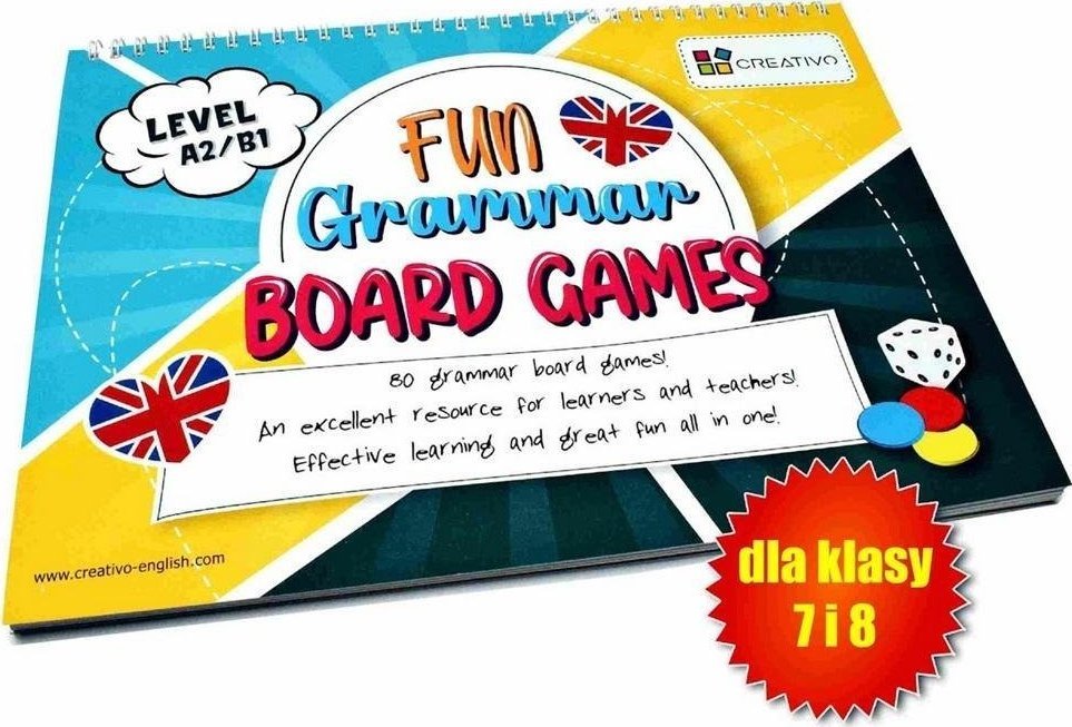 Creativo Fun Grammar Board Games Level A2/B1 CREATIVO