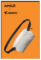 Torba Gigabyte Gigabyte AORUS AMD Sling Bag | Gigabyte Sling Bag | Grey