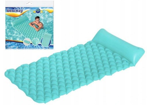 Bestway Dmuchany materac plażowy miętowy 213 x 86 cm (44020)