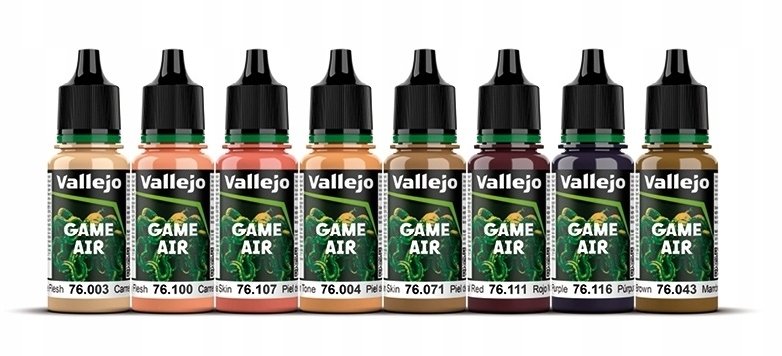 Vallejo Vallejo: 72.204 - Game Air - Face Painting Set (8 x 18 ml)