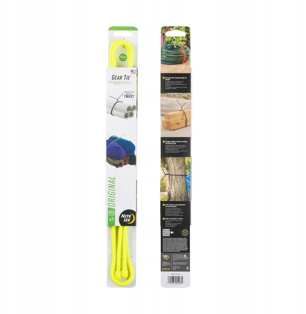 Elastyczny Trok Nite Ize Gear Tie 64 2Pack NEON YE