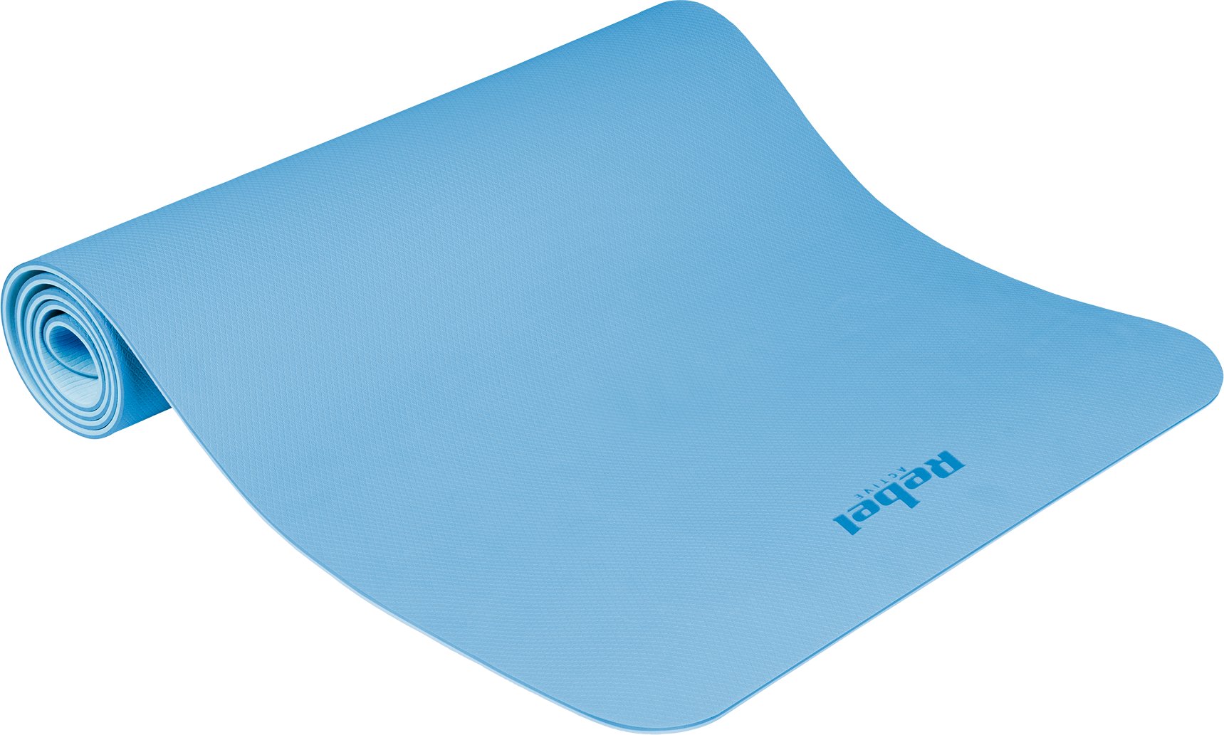 Rebel Active Mata gimnastyczna do ćwiczeń joga, pilates, fitness, 183x61cm, grubość 6mm, materiał TP...