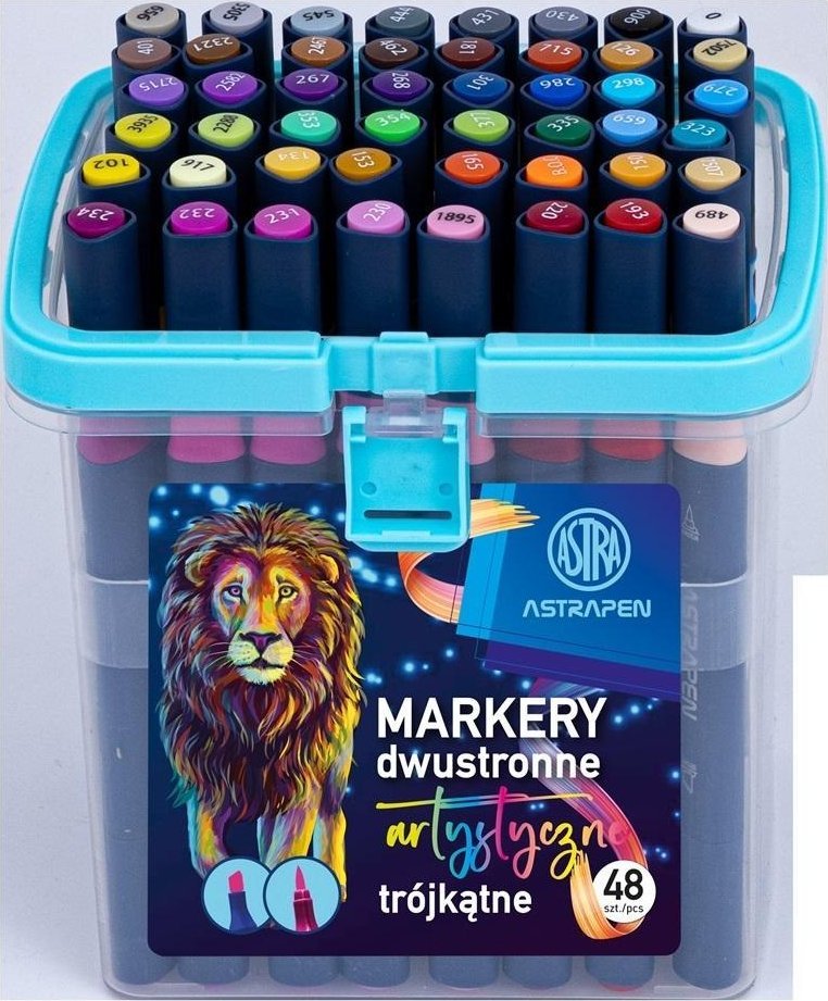Astra Markery trójkątne dwustronne 48 kol ASTRA