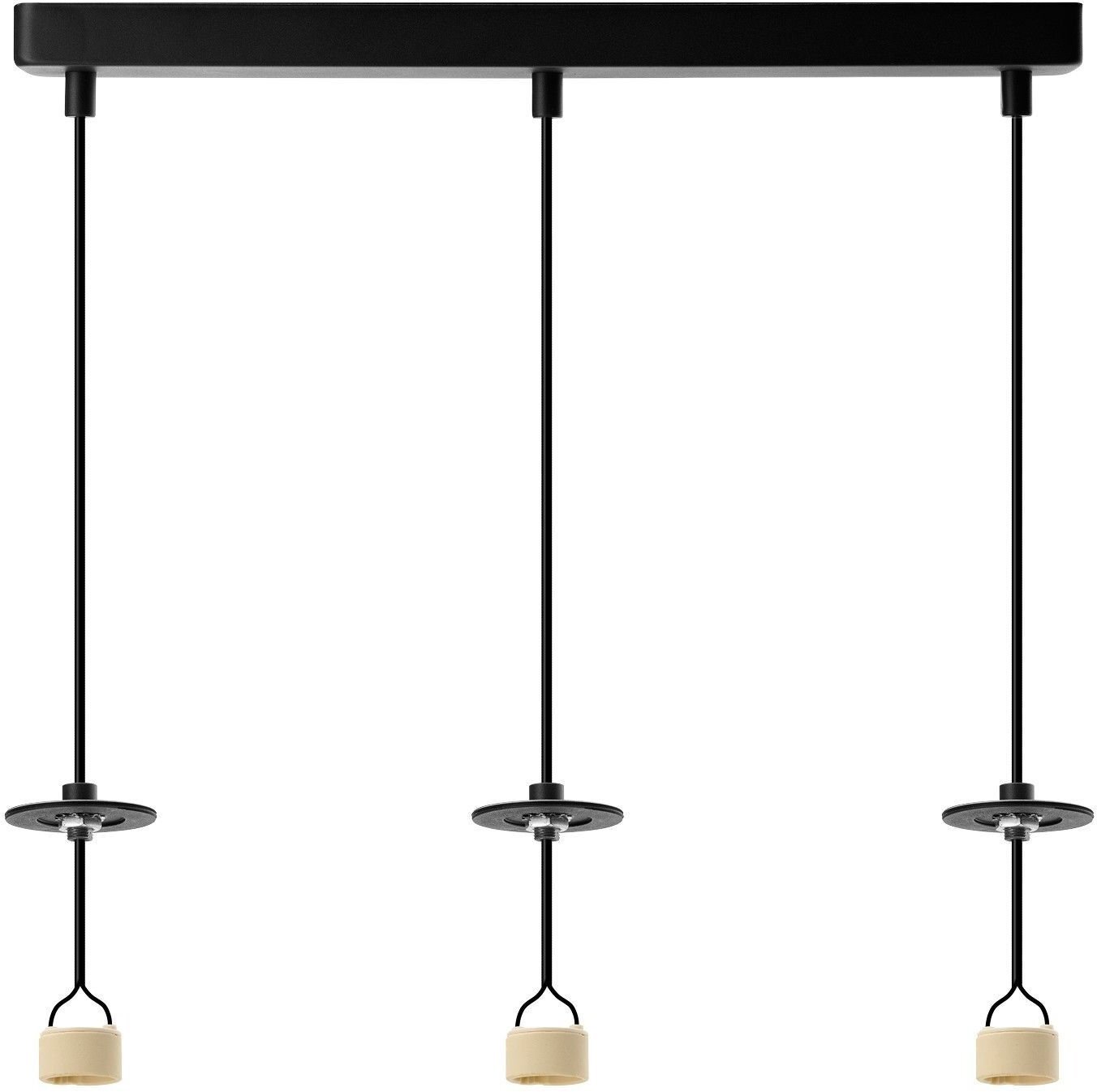 Azzardo Podstawa lampy wiszącej Lucas 3L czarna