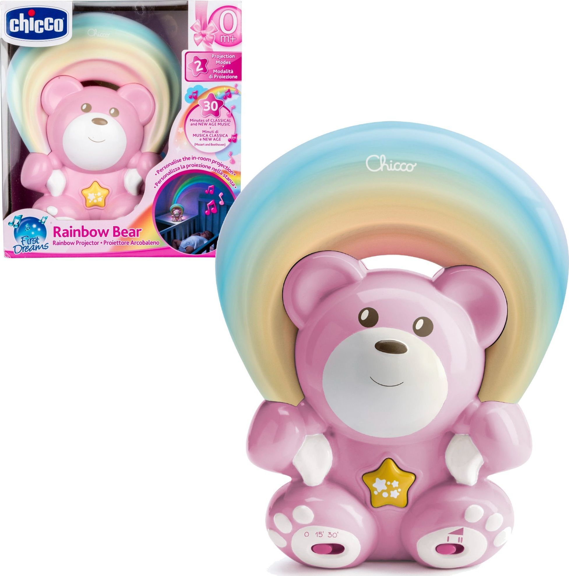Chicco MIś Z Projektorem Rainbow Różowy (CHICZ-06112)