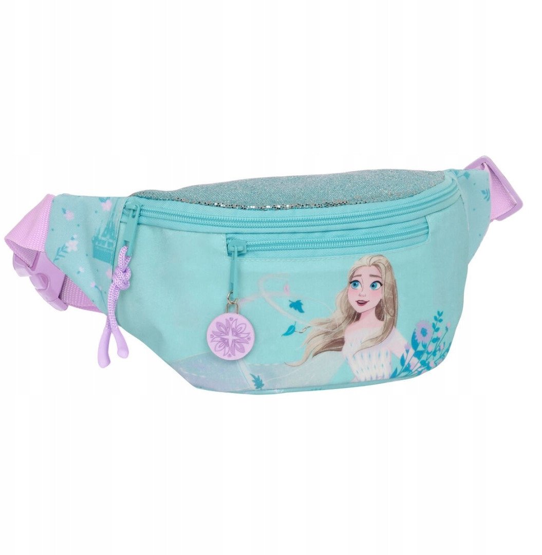 Saszetka na pasku Frozen Hello spring Jasnoniebieski 23 x 12 x 9 cm