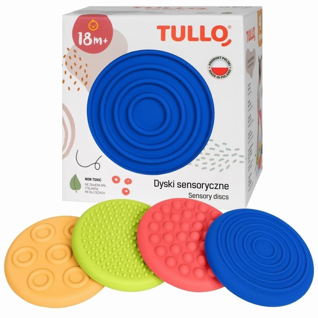 Tullo Dyski sensoryczne różne faktury 4szt 615 76150