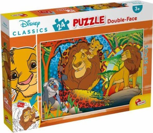 Lisciani Puzzle dwustronne Plus 24 Król Lew