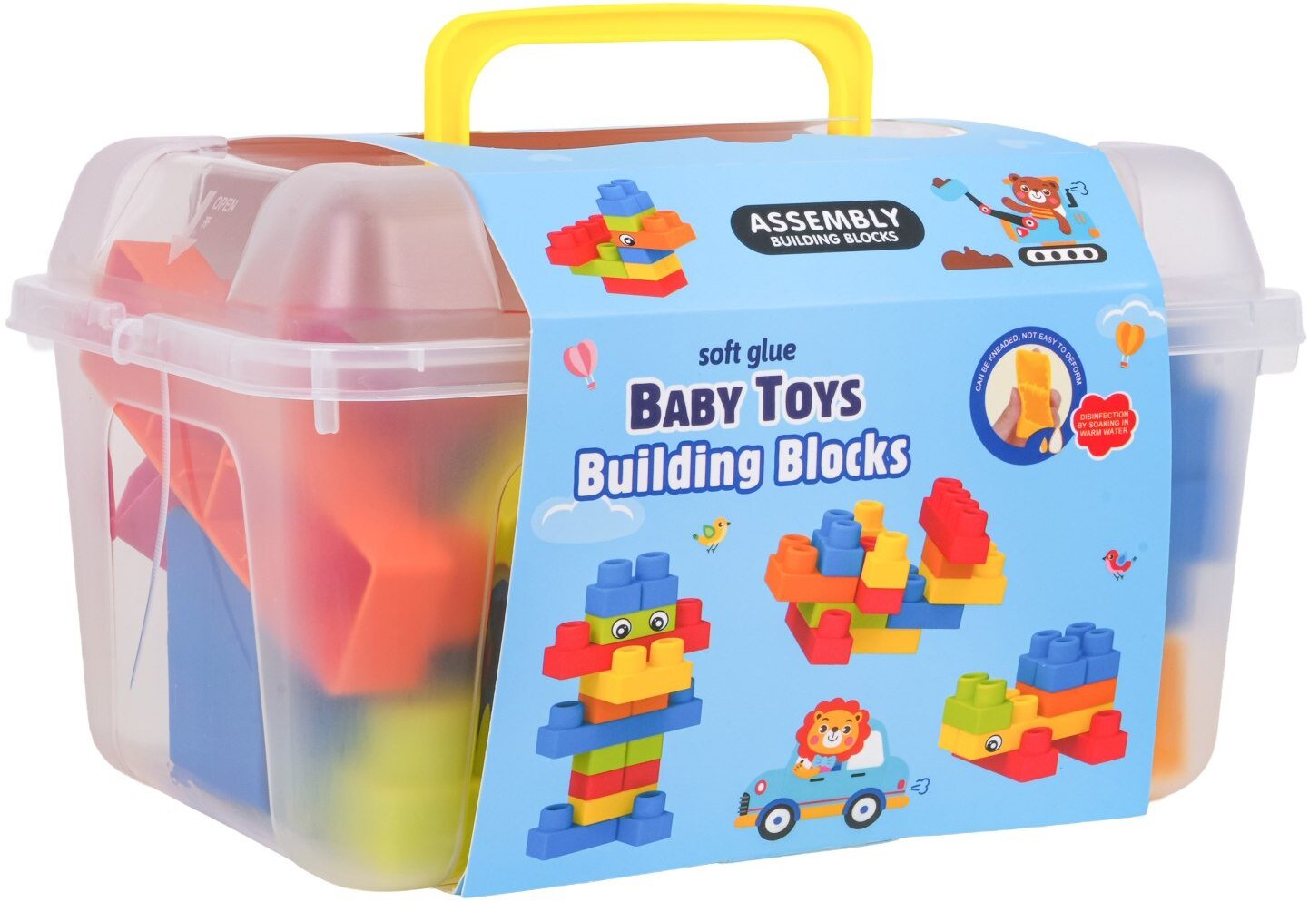 Zestaw Miękkich Klocków 32el. + Walizka