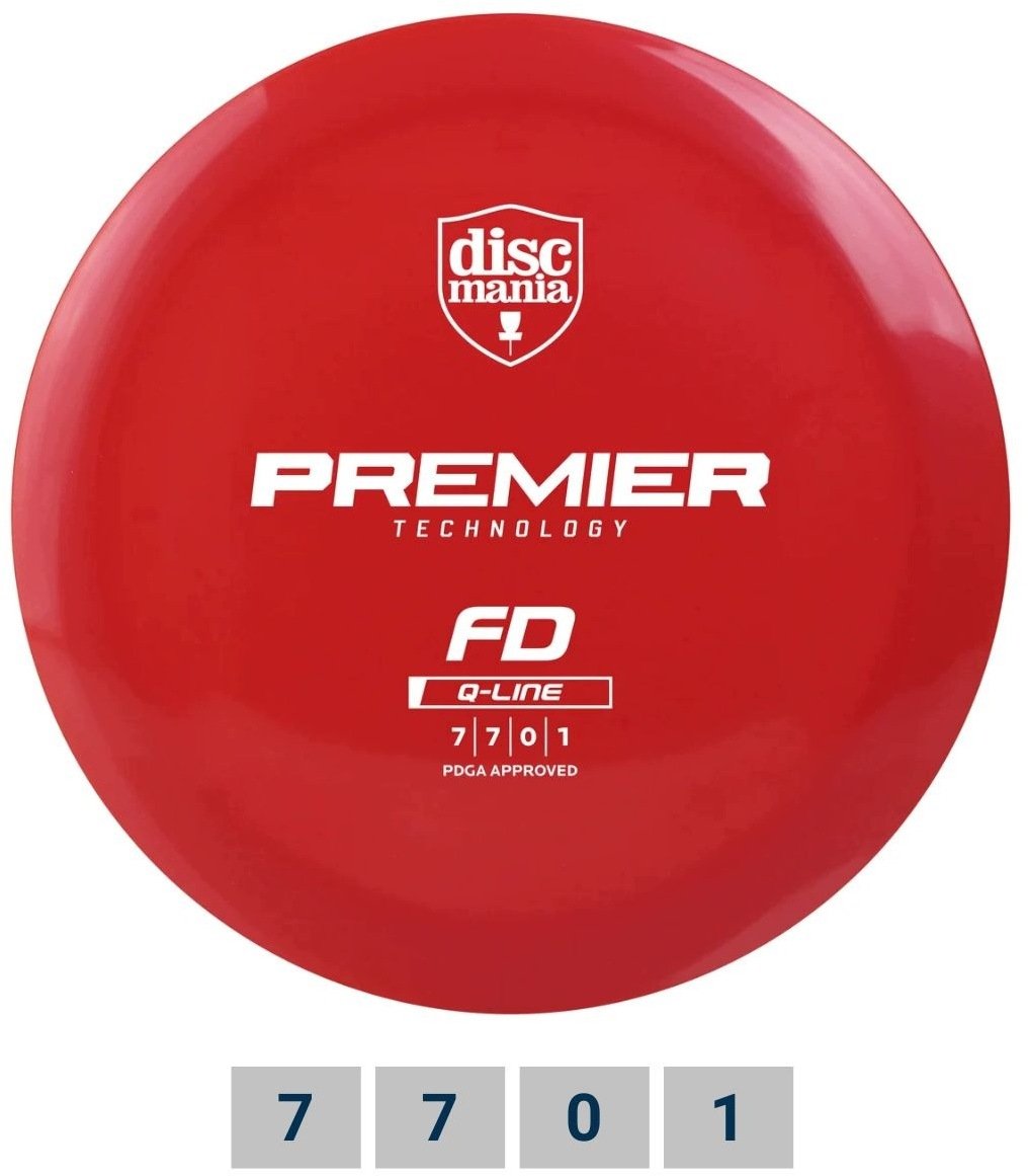 Solex Dysk do disc golfa Fairway Driver Q-LINE Premier FD Red