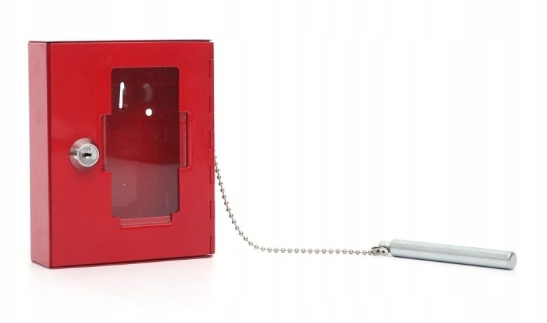 QConnect Szafka BHP na klucze ewaukacyjne Q-CONNECT, 120x40x150mm, czerwona
