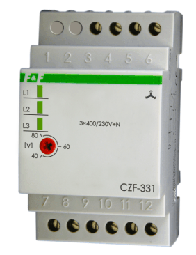F&F Czujniki zaniku fazy 3x400V+N 2NO/NC - CZF-331