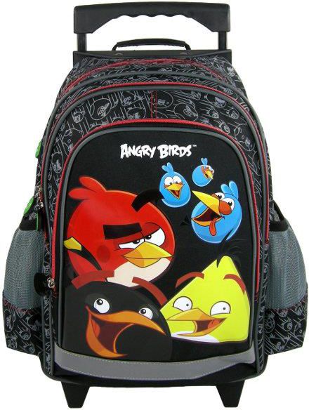 Derform Plecak na kółkach Angry Birds 10 - DERF.PL15KAB10