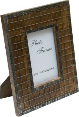 Ramka Giftdeco Ramka na zdjęcia inkrustowana z elementami metalowymi