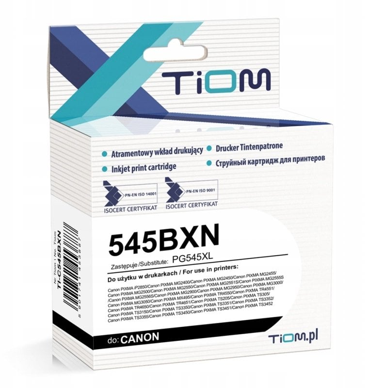 Tusz Tiom do Canon 545BXN | 8286B001Â | PG545XL | 420 str. | black
