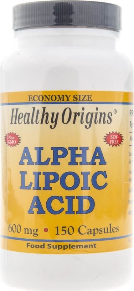 Фото - Вітаміни й мінерали Healthy Origins Kwas Alfa Liponowy  600 mg - 150 kaps (ALA)