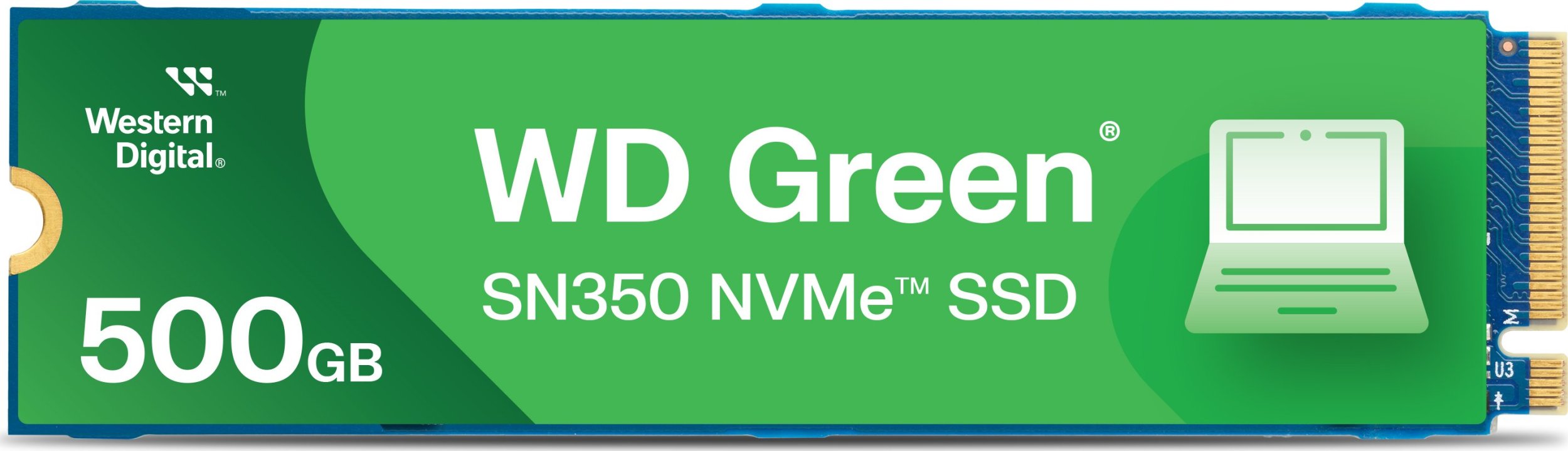 Dysk SSD WD Green SN350 500GB M.2 2280 PCI-E x4 Gen3 NVMe (WDS500G2G0C)