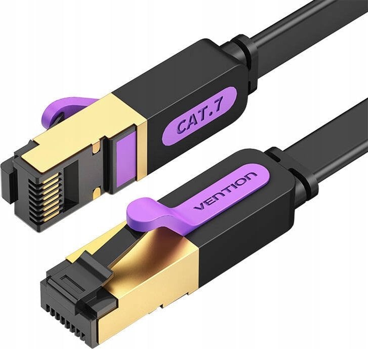 Vention Vention Płaski UTP Cat.7 RJ45 Ethernet 10m czarny