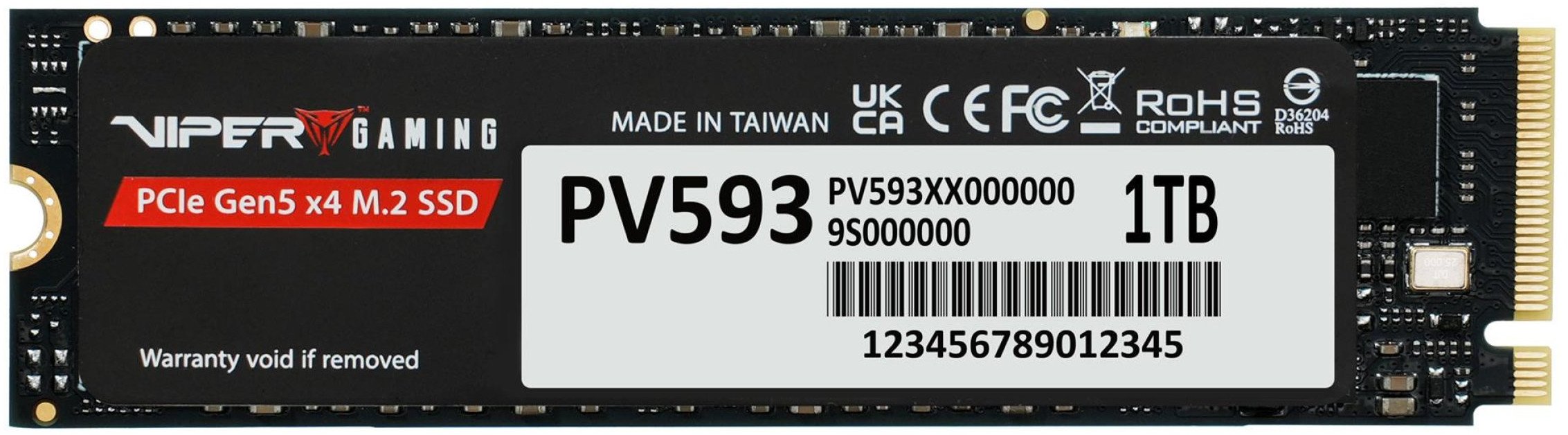 Dysk SSD Patriot Viper PV593 1TB M.2 2280 PCI-E x4 Gen5 NVMe (PV593P1TBM28H)