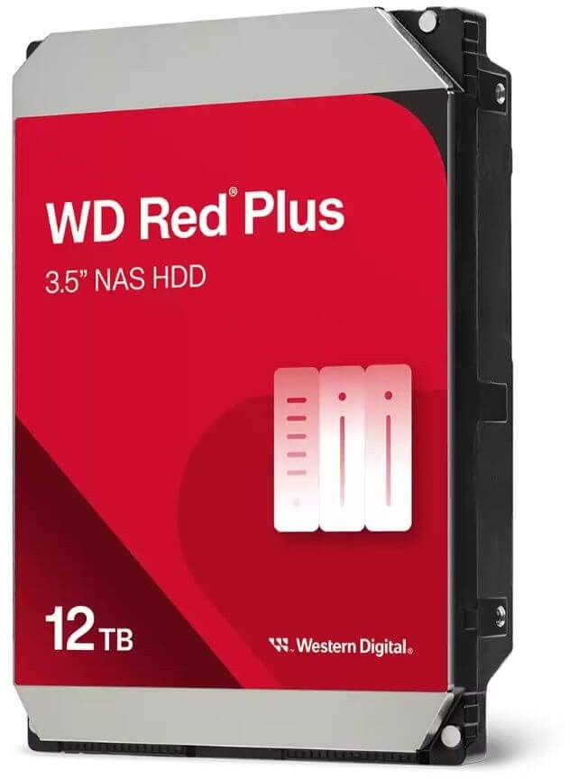Dysk serwerowy WD Red Plus 12TB 3.5'' SATA III (6 Gb/s) (WD120EFGX)