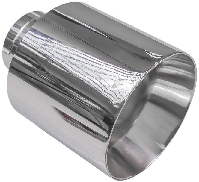 Końcówka tłumika 127mm wejście 70mm Polerowana