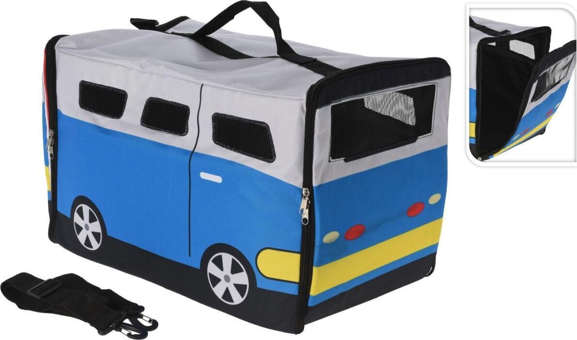 Koopman Transporter dla zwierzaka 52x30x32,5cm pet bus niebieski