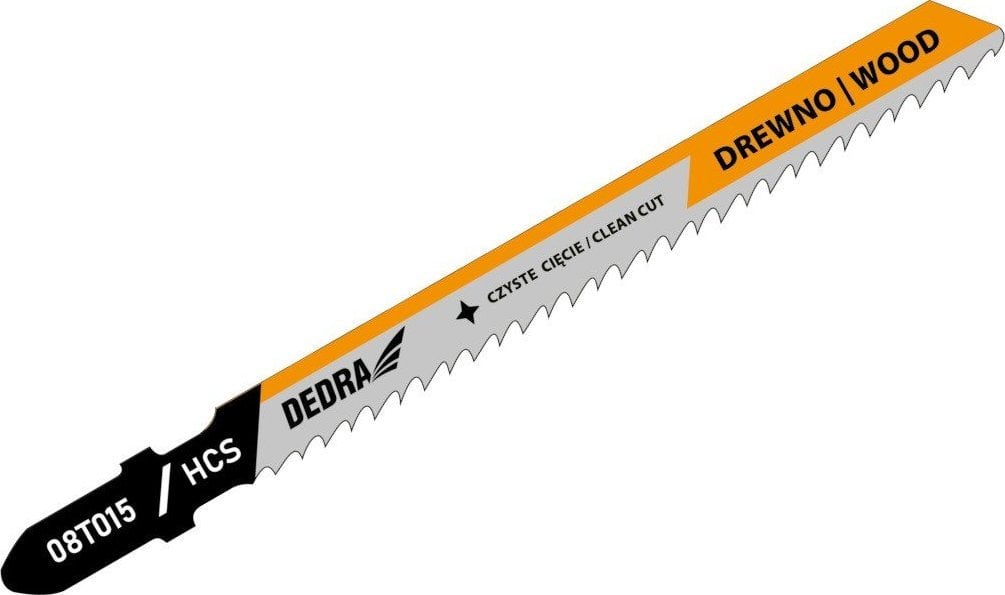 Dedra Brzeszczoty do wyrzynarki 100/75mm, drewno, HCS, T, 2szt