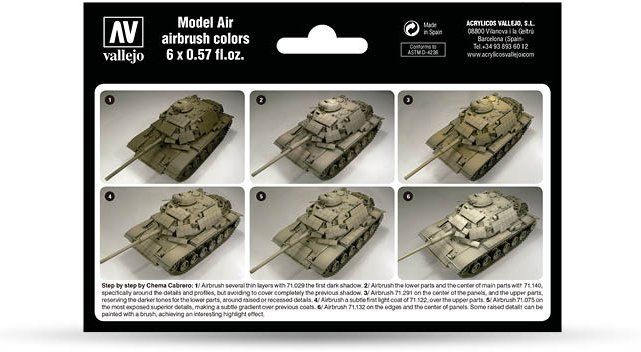 Vallejo Vallejo: 71.209 - Model Air - AFV - US Modern Desert Colors (6x18 ml)