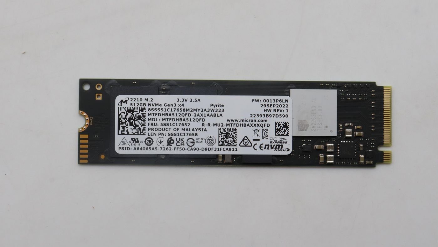 Dysk SSD Lenovo 512GB M.2 PCIE NVME QLC SSD (5SS1W19389)