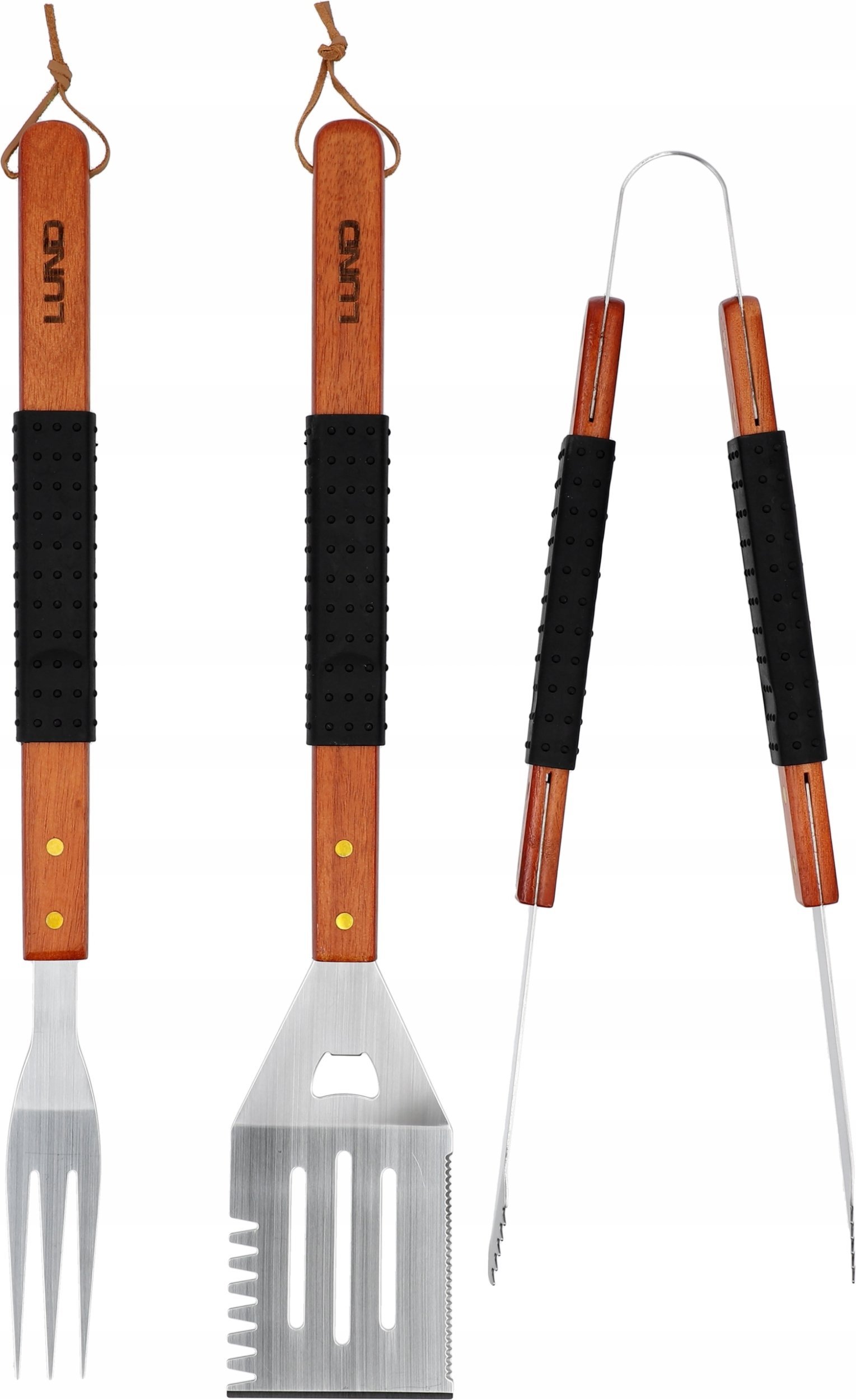 Toya LUND ZESTAW DO GRILLOWANIA 3szt. DREWN. RĘKOJ.