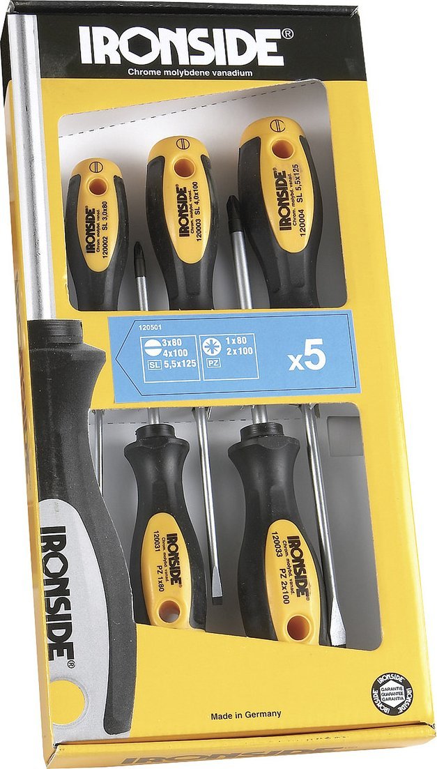 Kraft&Dele Zestaw wkrętaków śrubokrętów Ironside 120501/01650195118