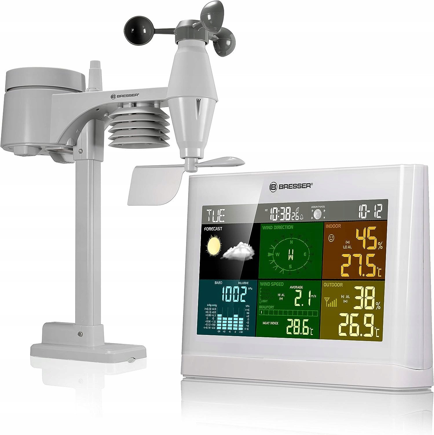 Bresser Wetter Center 5-in-1 Comfort weiß