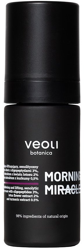 VEOLI BOTANICA_Botanica Morning Miracle rozświetlająco-liftingujący, senolityczny krem do twarzy na dzień 30ml