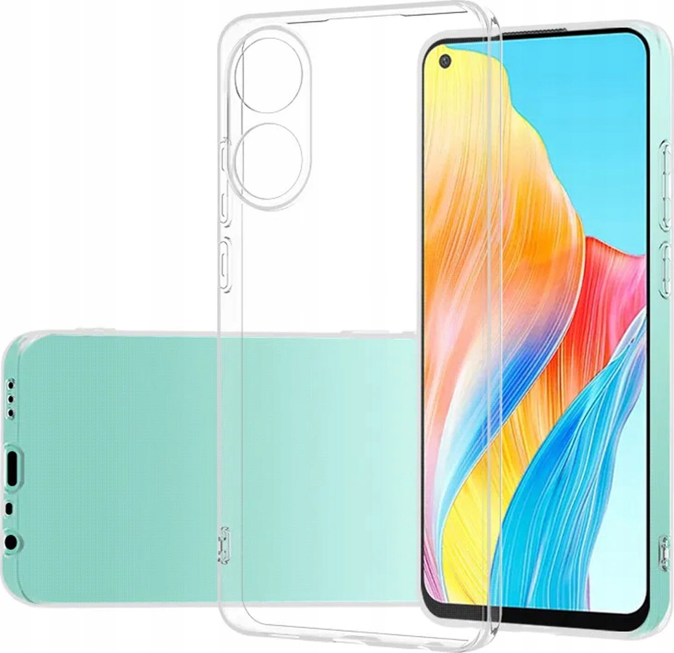 Hello Case ETUI DO OPPO A98 5G GUMOWE OBUDOWA CASE SILIKON SLIM POKROWIEC CLEAR VIEW
