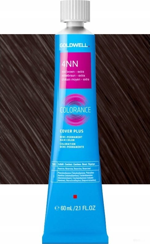 Goldwell , Colorance, Demi-Permanent Hair Dye, 4NN Intense Medium Brown, 60 ml For Women