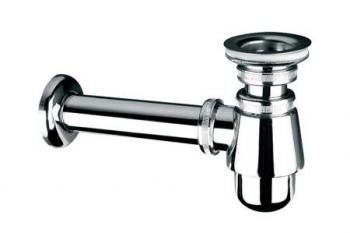 Syfon McAlpine butelkowy 5/4" DN32 niski chrom (220+255CB)