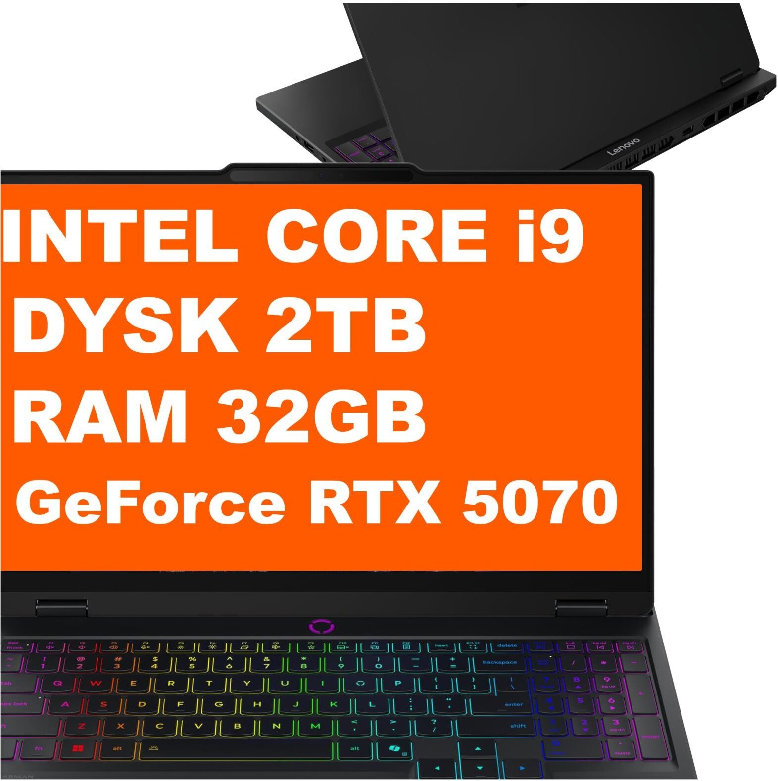Lenovo Legion 5 15IRX10 i9-14900HX / 32 GB / 2 TB / W11 / RTX 5070 / 165 Hz OLED (83LYX003US)