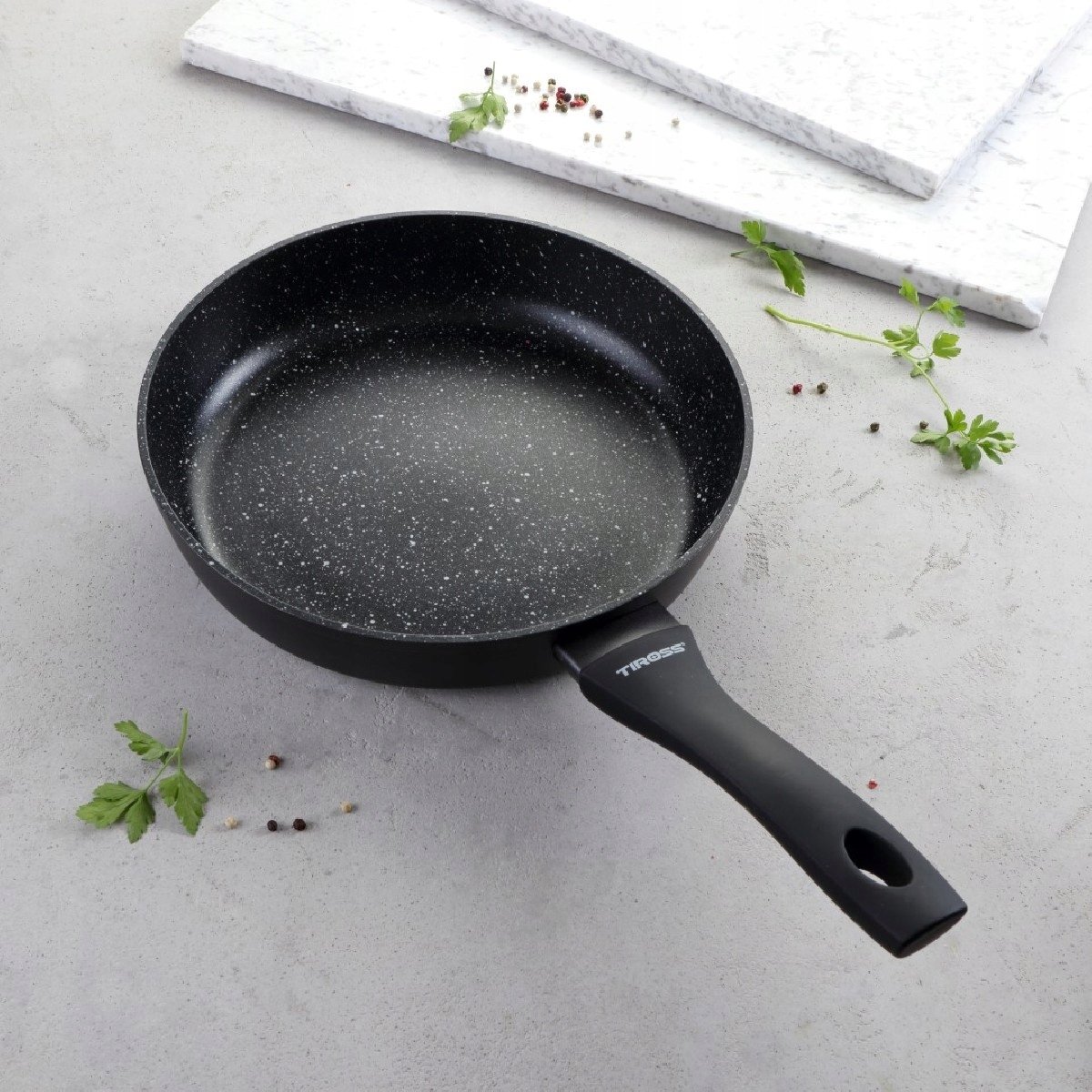 Patelnia Tiross Patelnia granitowa do smażenia 28cm na indukcję nieprzywierająca TIROSS TS-2404