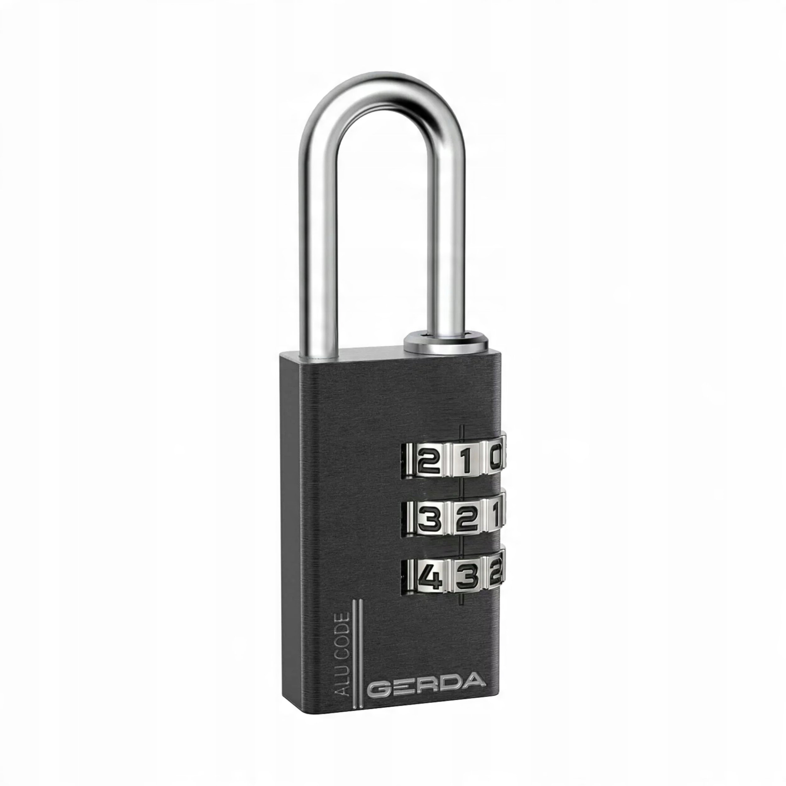 Gerda KŁÓDKA PAŁĄKOWA ALUMINIOWA SZYFROWA 3 DYSKI KAS S30 CZARNA