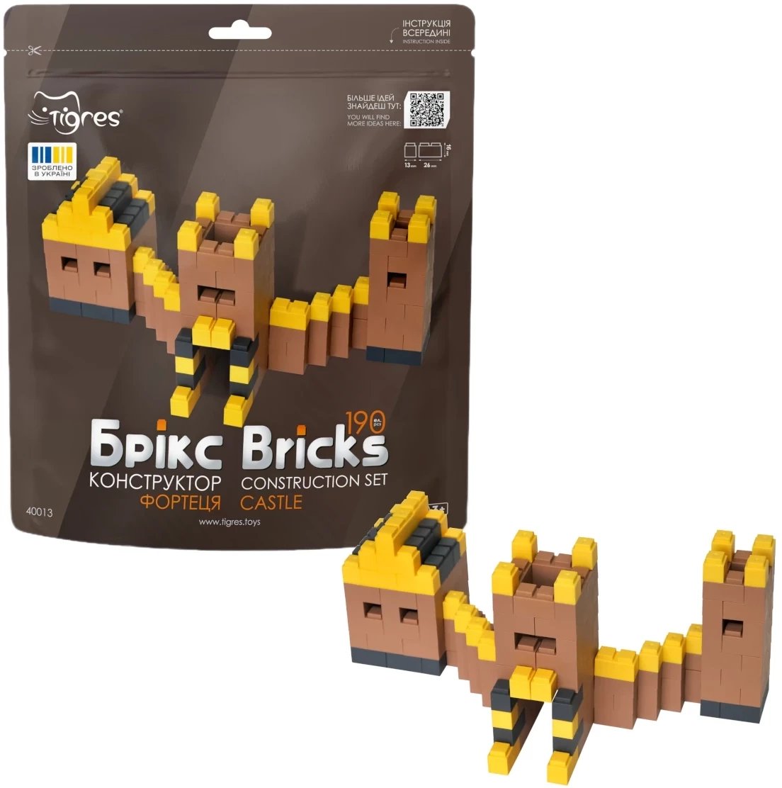 LeanToys Klocki konstrukcyjne Bricks - Zamek - 190 el.