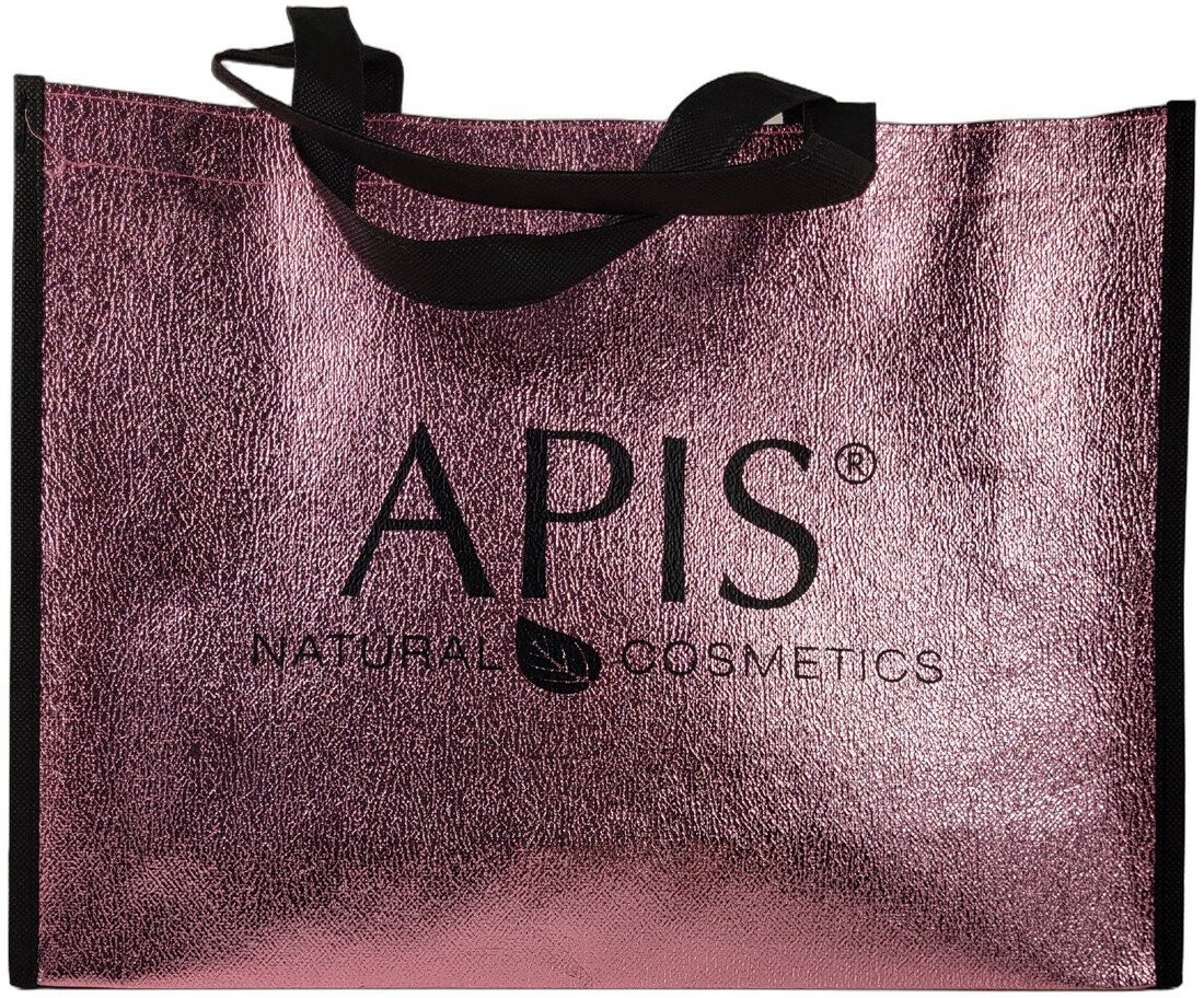 Apis Elegancka Torba Zakupowa Shopper Metaliczna